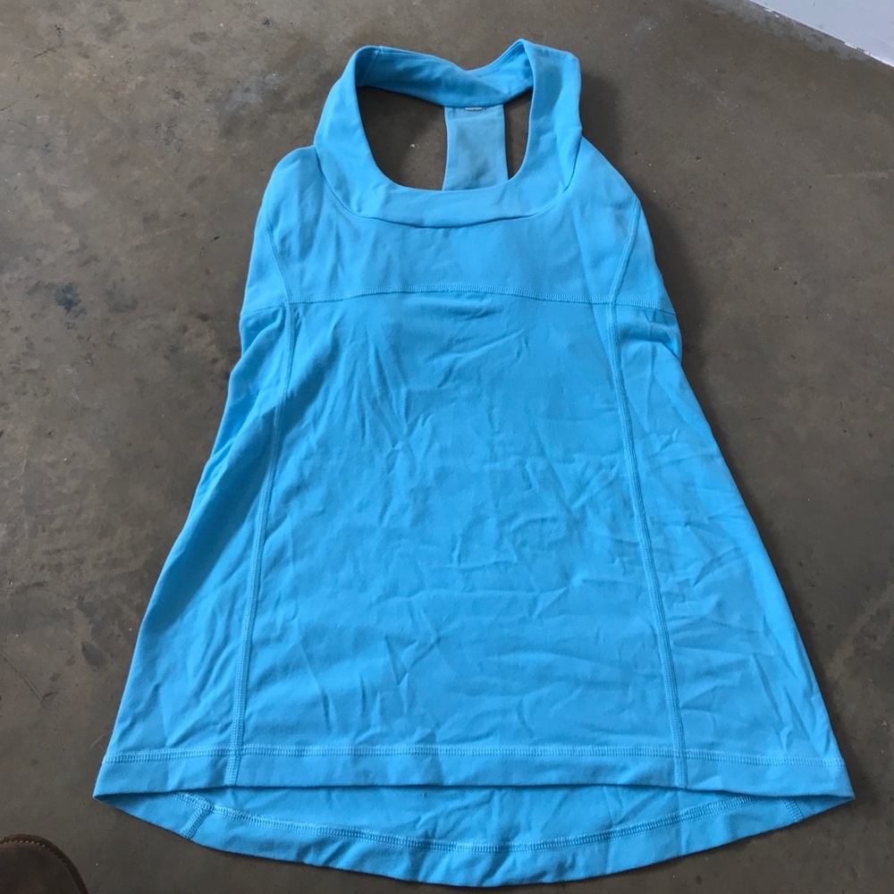 Blue lululemon tank top