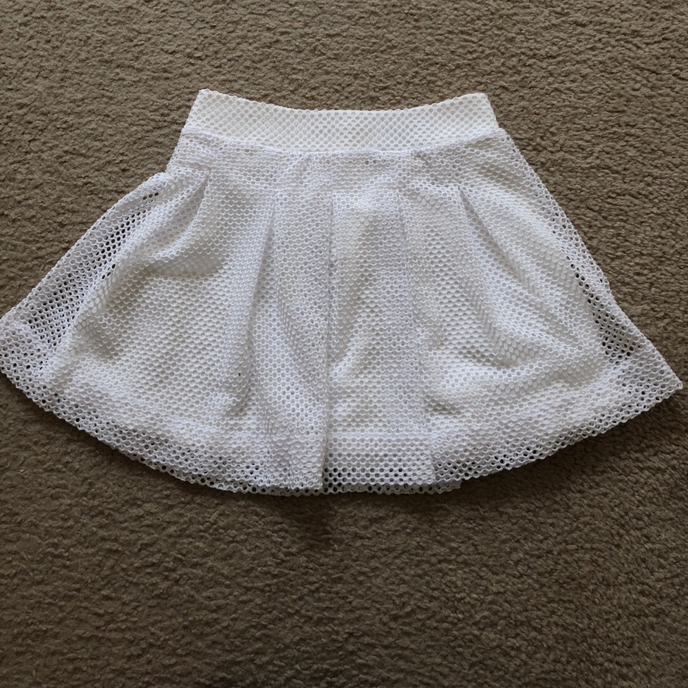 Banana Republic White Mini Skirt