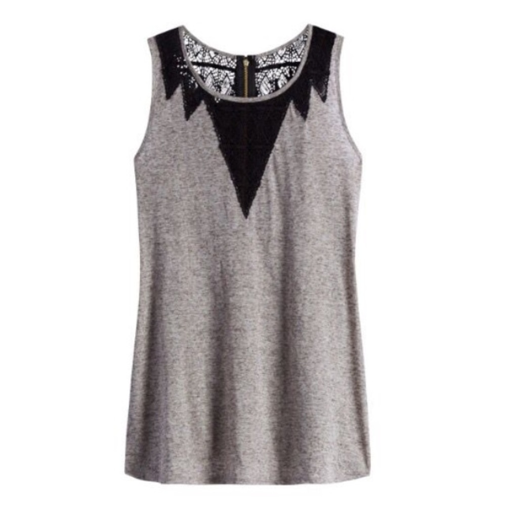 Banu Mesh Neckline Knit Top