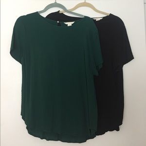 Two Pack H&M Short Sleeved Blouses