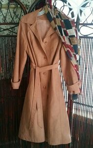 SALE! Rich caramel-colored  Overcoat size 8 petite