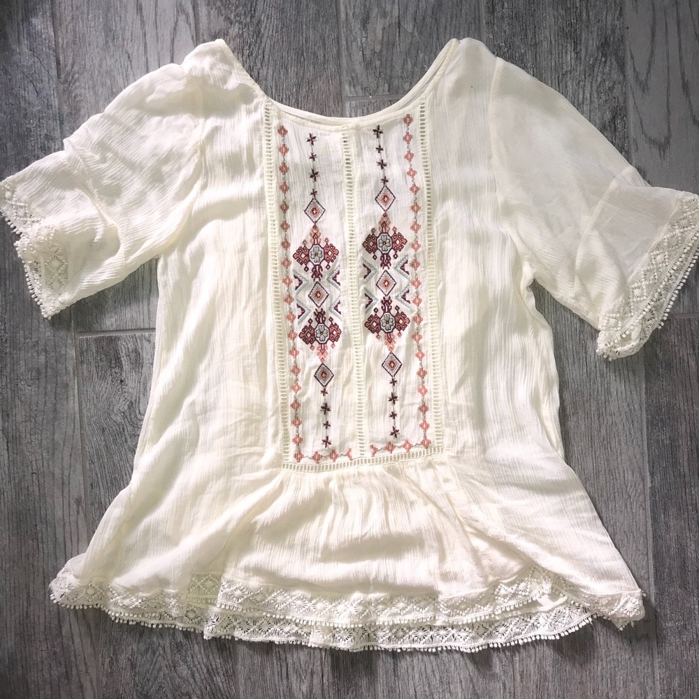 Knox Rose peasant top