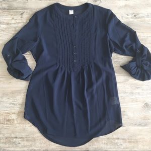 Navy blue blouse