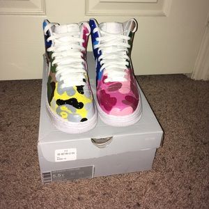 Custom made high top Air Force ones