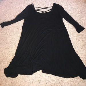 Cross back short dress