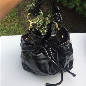 Coach patent shoulder bag