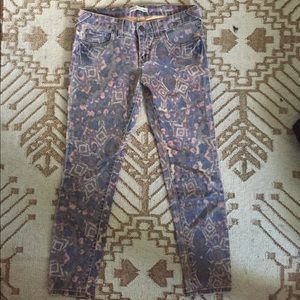 Free people printed jeans