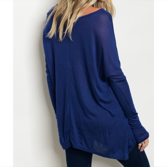 Assymetric Jersey Tunic Top - Picture 2 of 6