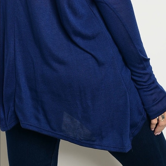 Assymetric Jersey Tunic Top - Picture 5 of 6