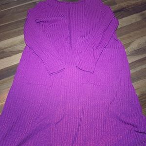 LuLaRoe Purple ribbed knit, soft Medium Sarah
