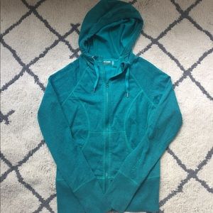 Zella Zip Up Yoga Hoodie Teal Size Medium Zella Zip Up Yoga Hoodie Teal Size Medium
