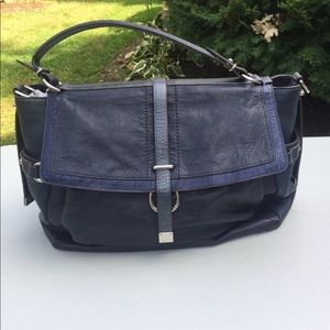 Coach Navy shoulder bag, arm and shoulder strap