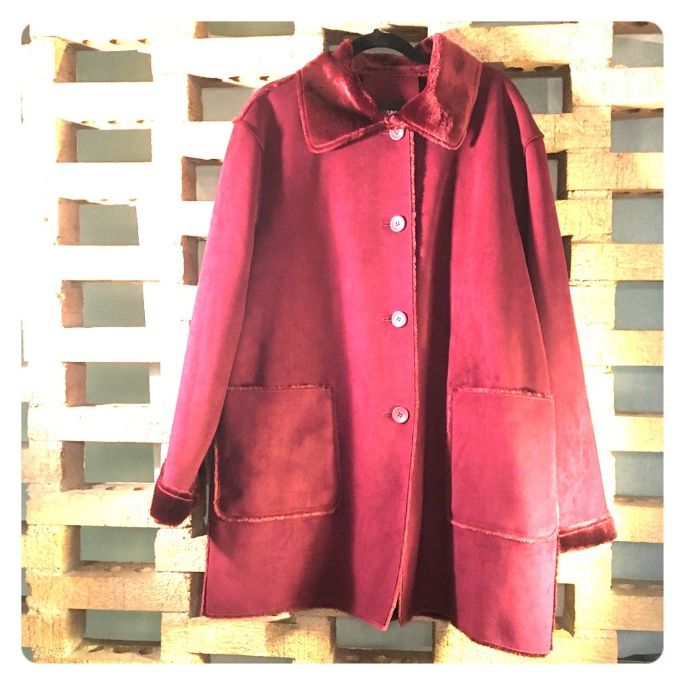 Bernardo faux shearling car coat