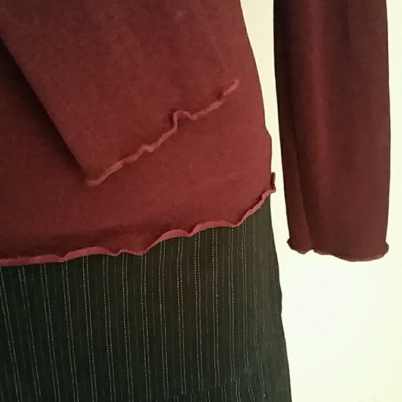 XOXO sparkle eyelash yarn collar sweaterish top - Picture 3 of 5