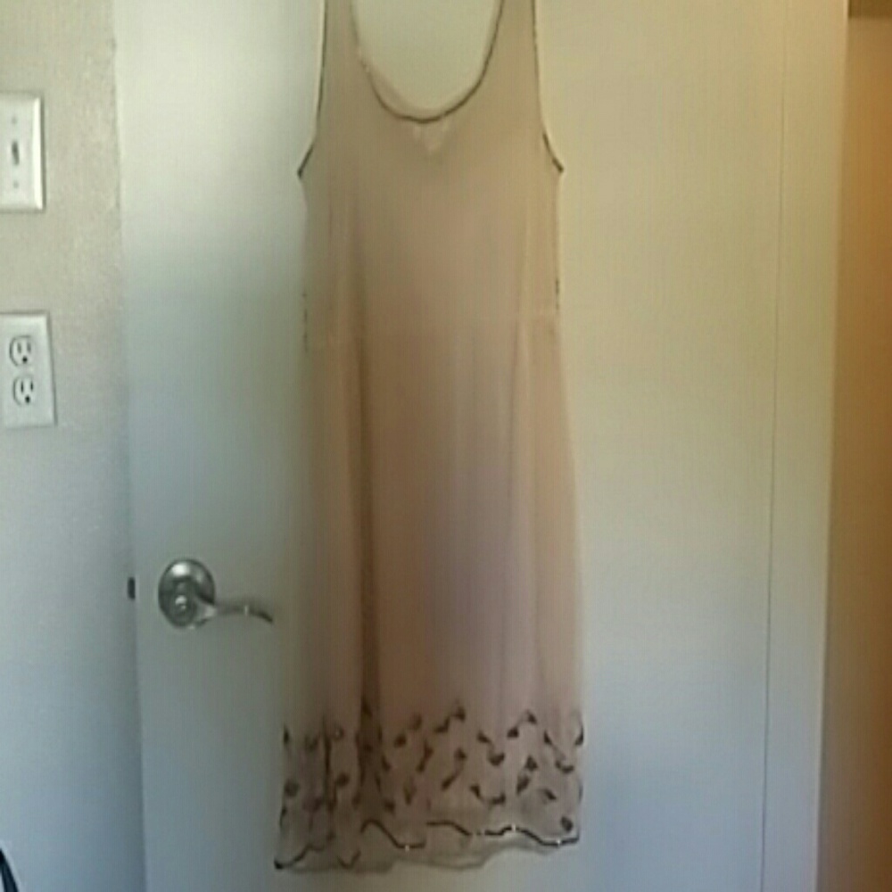 Forever 21 Cream Beaded Slip Dress - Picture 3 of 6