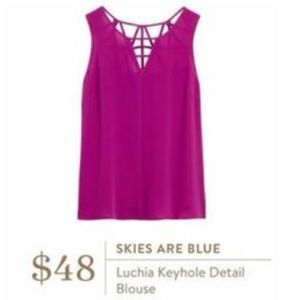 NWOT Keyhole Detail Blouse