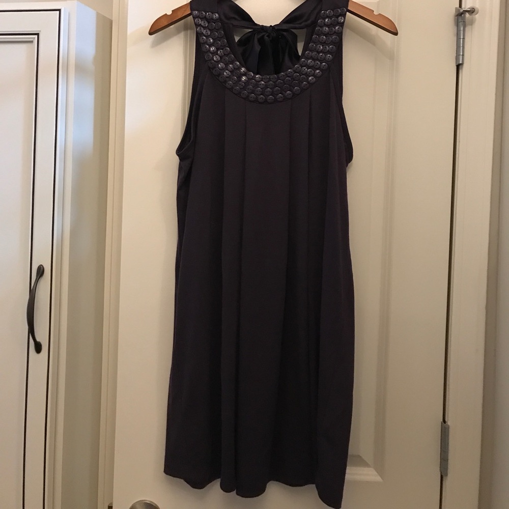 Plum sleeveless dress
