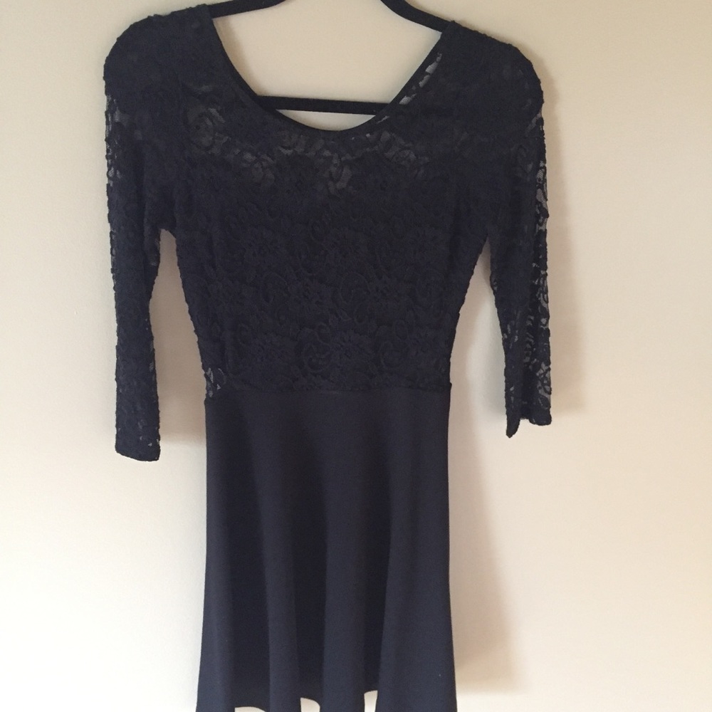 Black cocktail dress