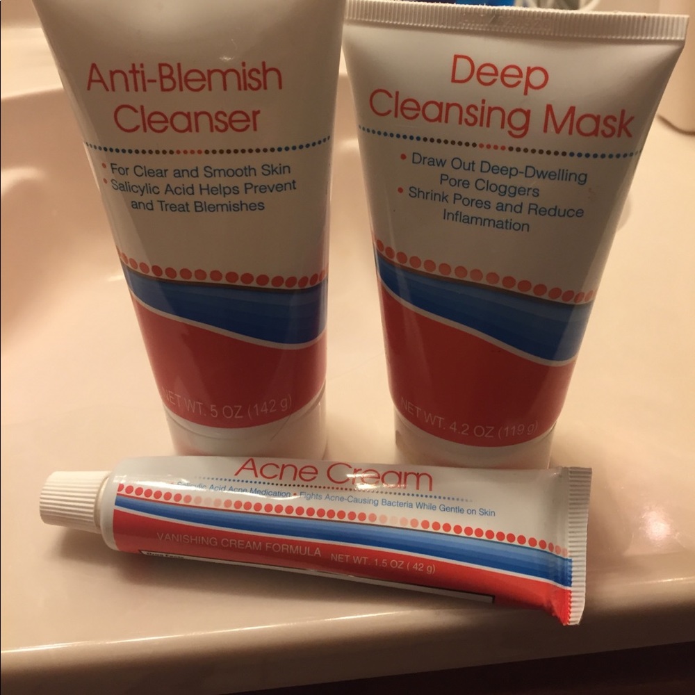 Anti-Blemish, Deep Cleansing Mask, & Acne Cream