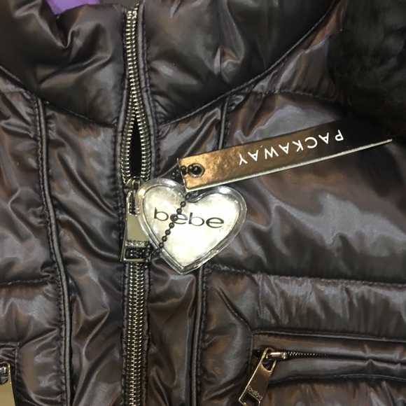 🆕 PACKABLE BLACK DOWN PUFFER COAT L - Picture 2 of 6