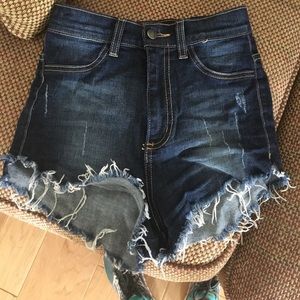High waisted Jean shorts, size small