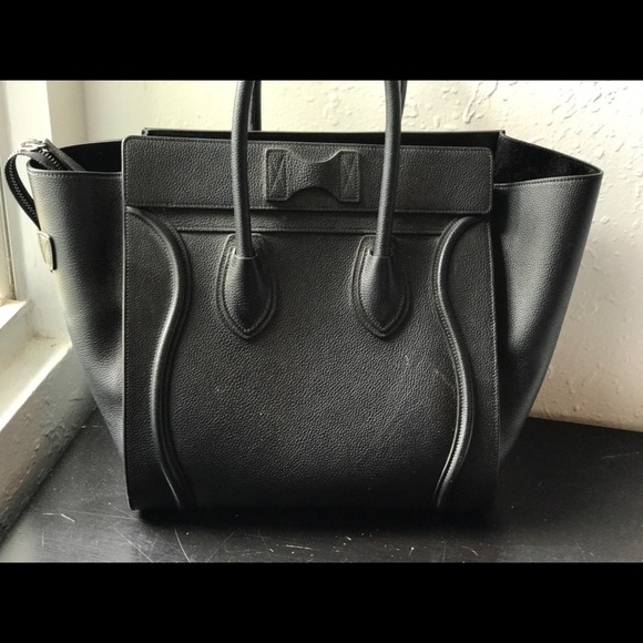 Celine Black Phantom Luggage Medium Bag - Picture 3 of 6