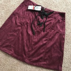 Maroon skirt