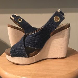 SPLENDID Denim Wedges