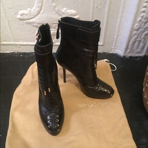 Sergio Rossi black booties