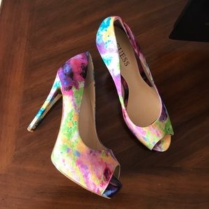 Guess brand high heels shoes size 6M
