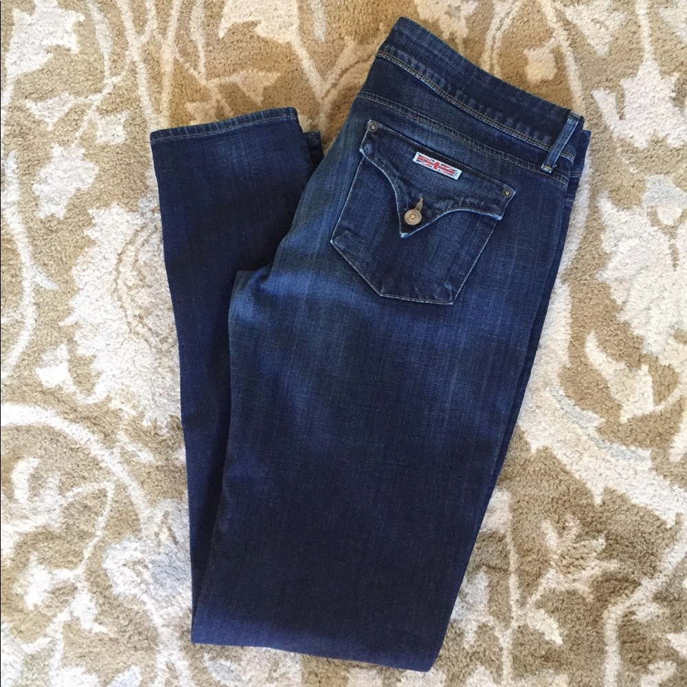 🎉🎉Hudson Skinny Jeans Collin Flap Dark wash