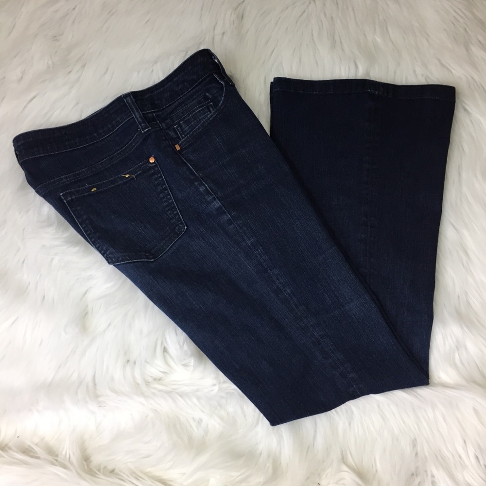 Anthropologie Pilcro Stet flare dark wash jeans 31