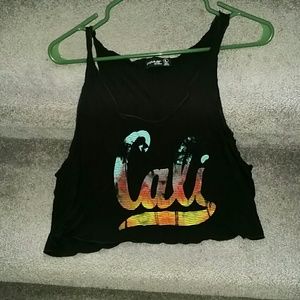 Black Crop top