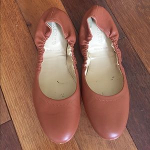 J. Crew Brown Leather Ballet Flats