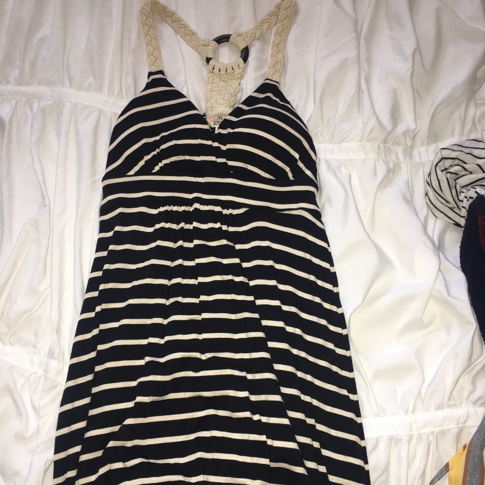 Braided cross back dress