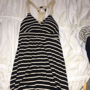 Braided cross back dress