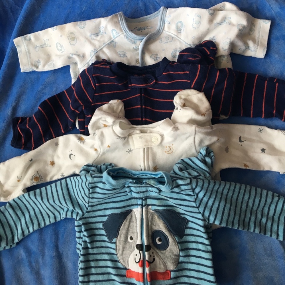 4 newborn pajamas