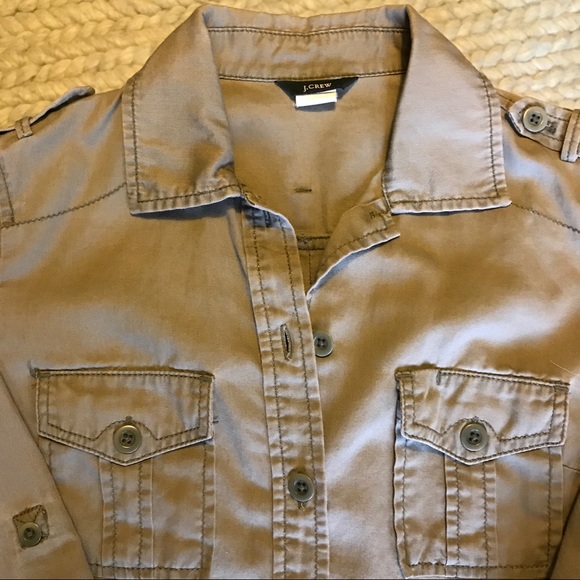 J. Crew safari shirt cotton w/ quality detailings - Picture 2 of 6