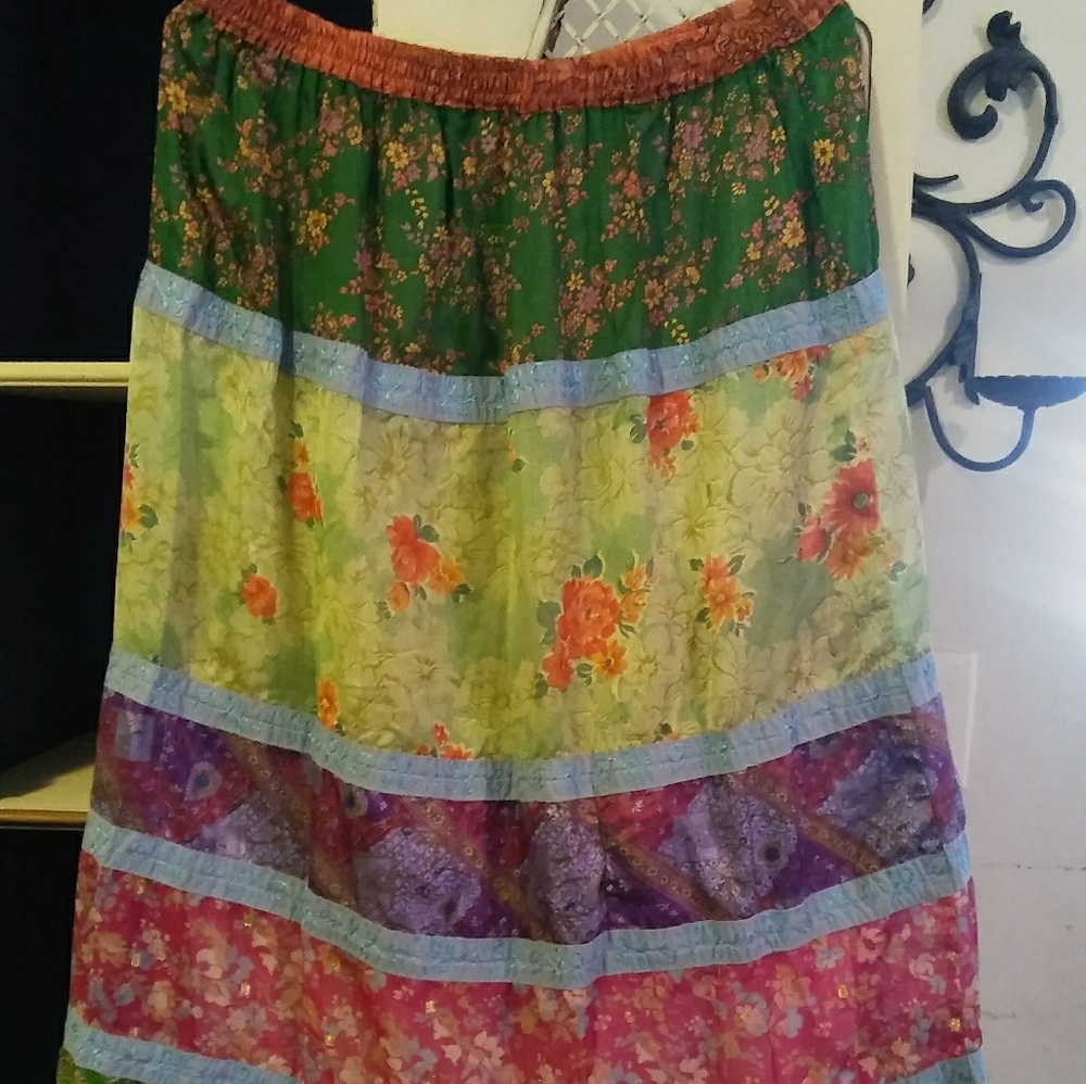 Blue Sky Bohemian Skirt