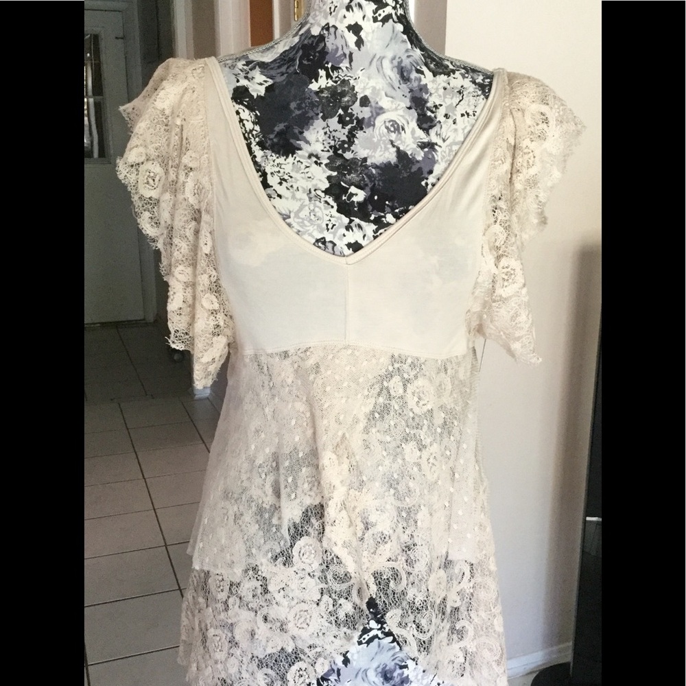 Free People lace top