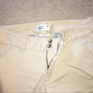 American Eagle boot cut tan pants