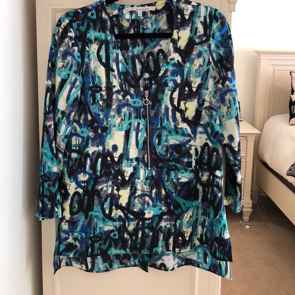 Rachael Rachael Roy zipper front Blouse