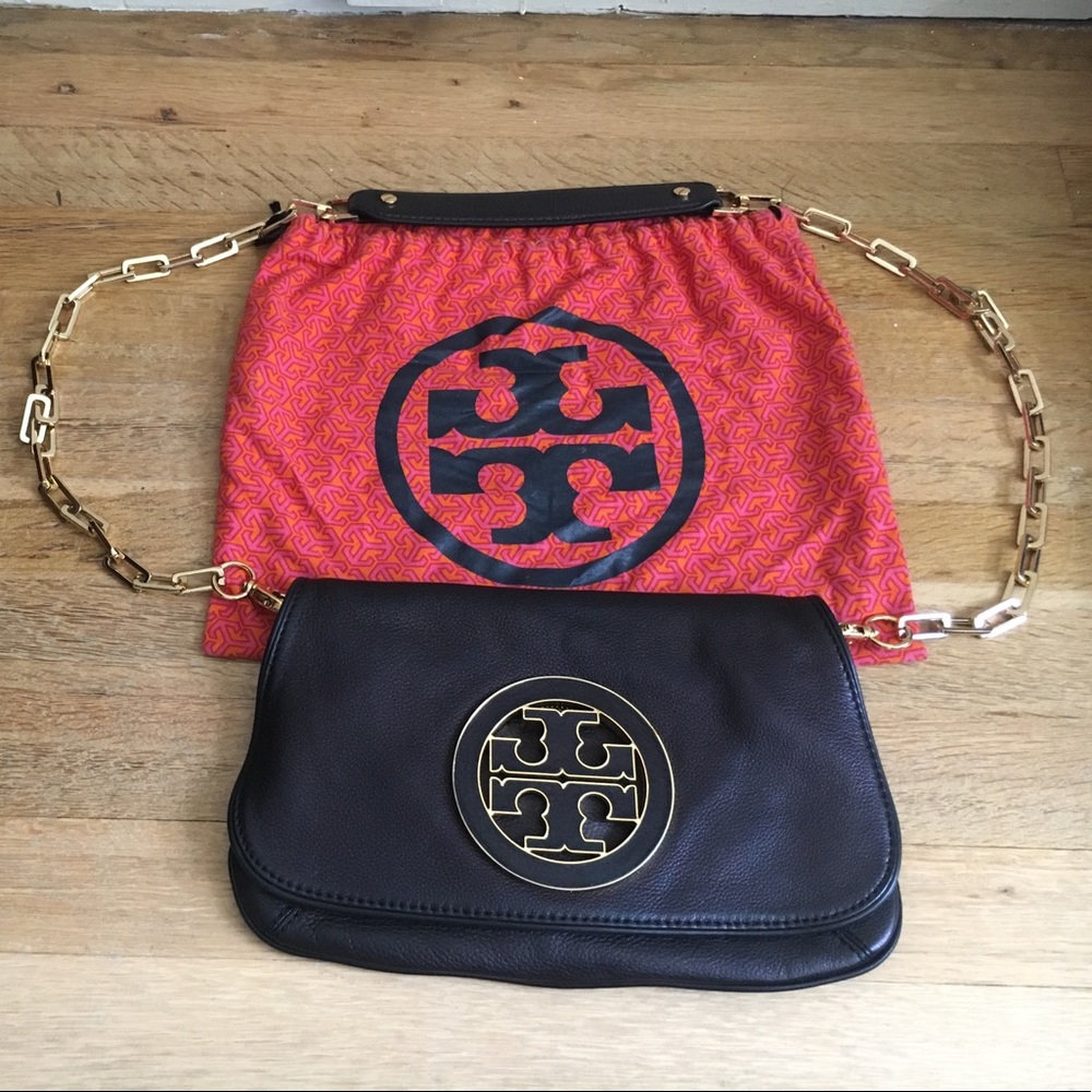 Tory burch pebbled leather bag