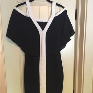 Cold shoulder form fitting dress