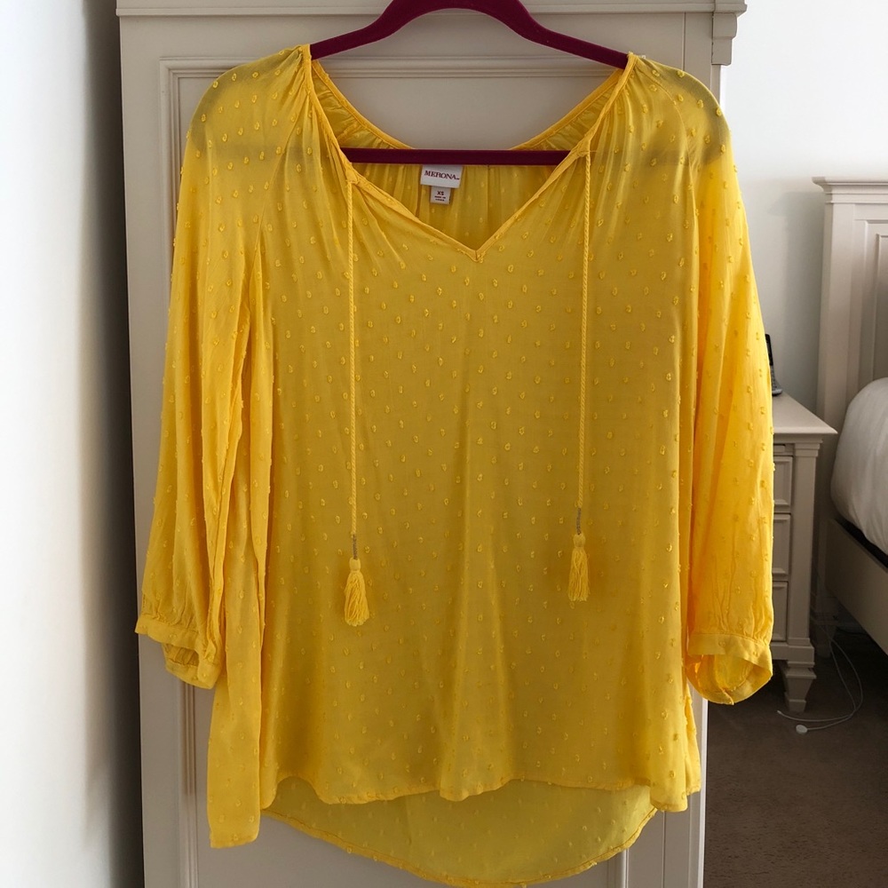 Merona Yellow Blouse