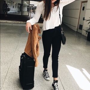 Lucky Brand Gen Leather Suede Biker Moto Jacket M