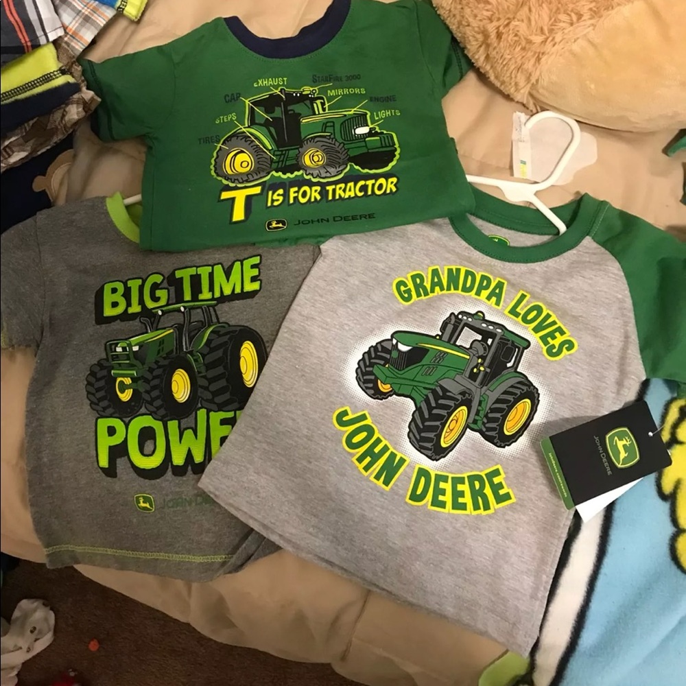 John Deere  baby shirts