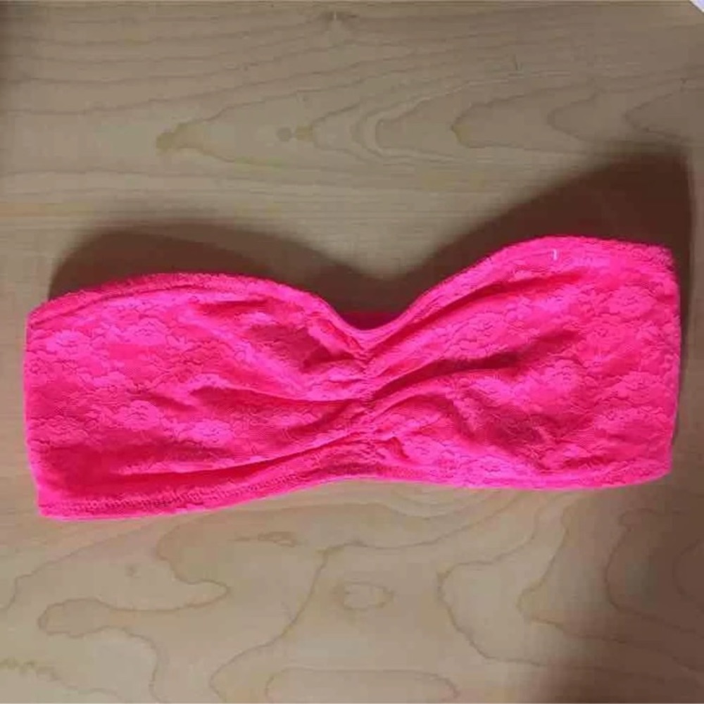 Victoria's Secret PINK, Hot pink bandeau Bralette