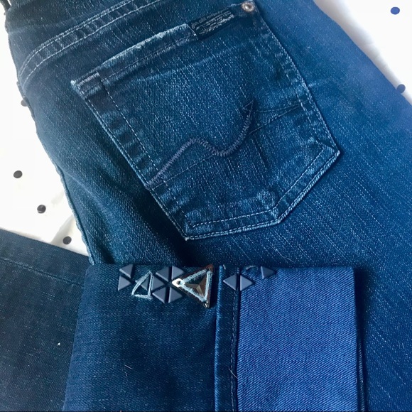 7 For All Mankind Embellished Roxanne Jeans - Picture 1 of 6