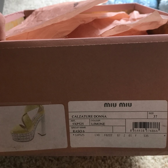 Miu Miu HP 🎉 Lookbook Crystal Heels NWT Runway - Picture 5 of 8